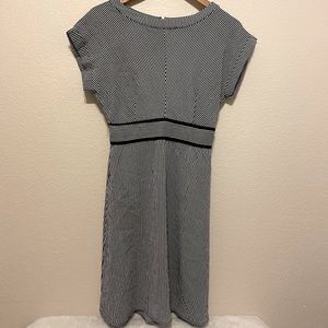 Monteau blue and white casual dress, size L